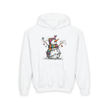 The Snowman Who Loved Butterflies Youth Heavy Blend Hoodie