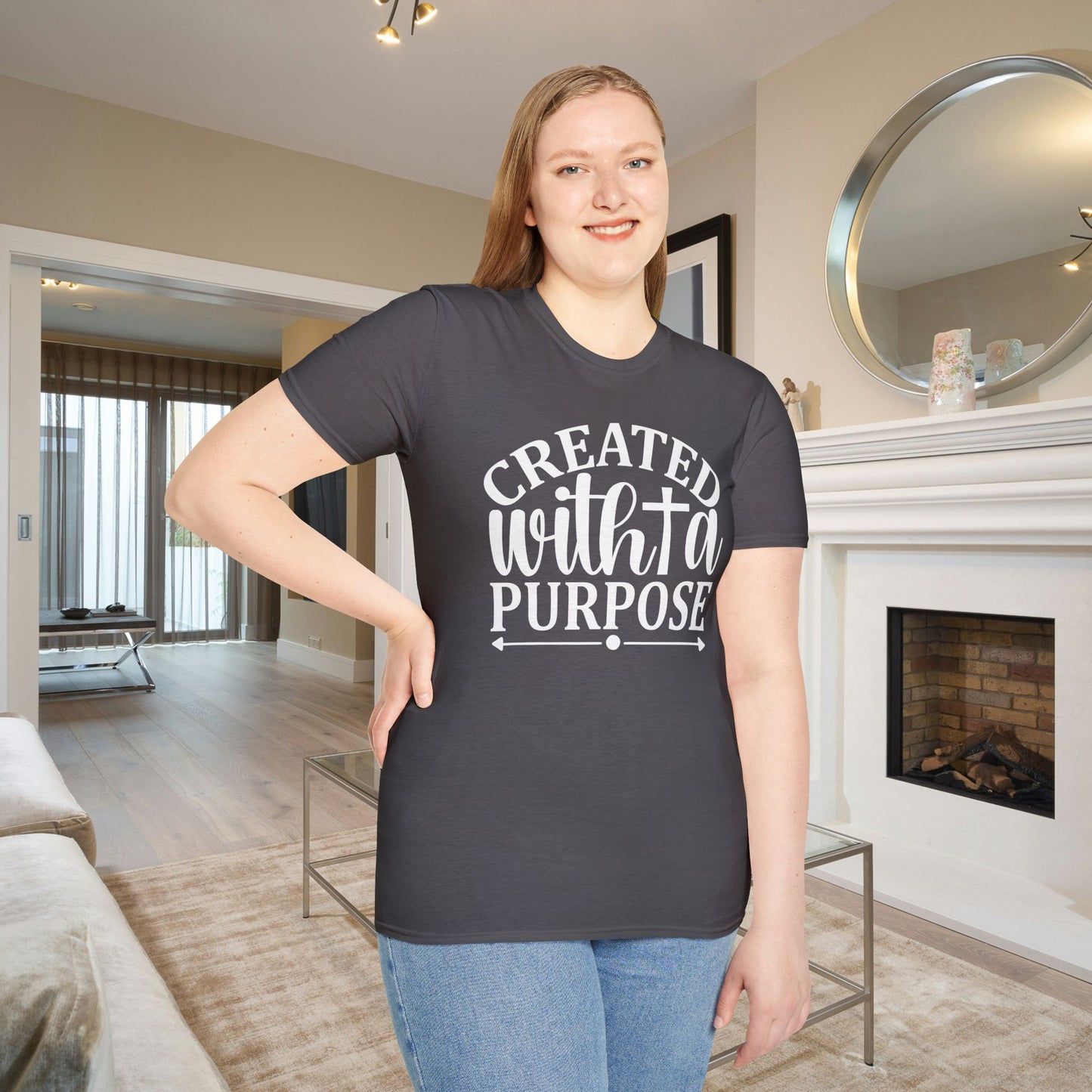 Created With A Purpose (3) Adult T-shirt