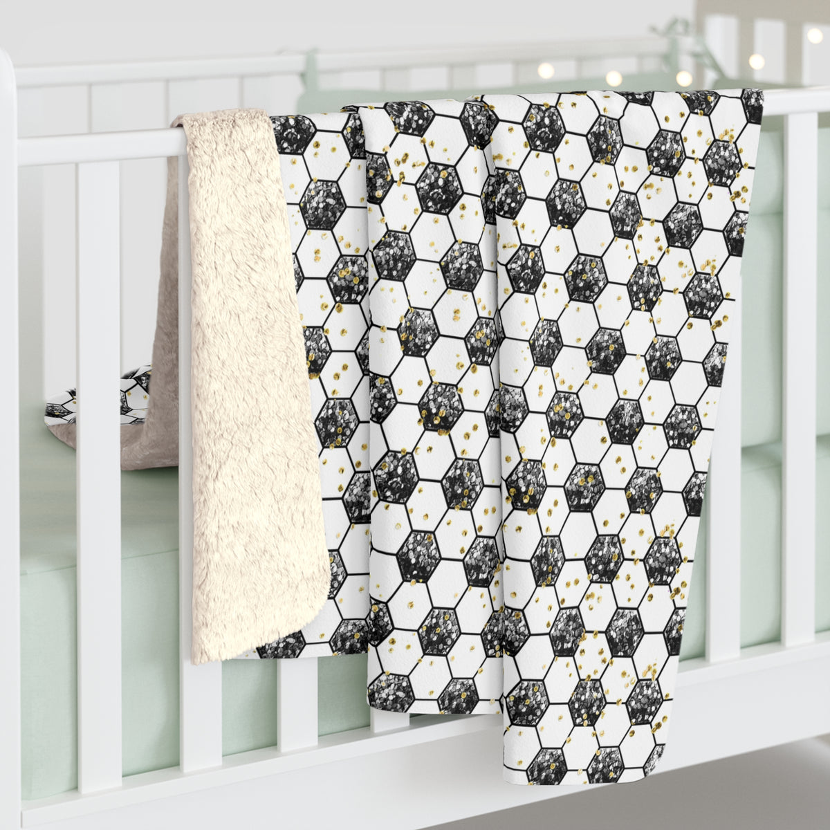 Soccer Gold Rush Fleece Blanket