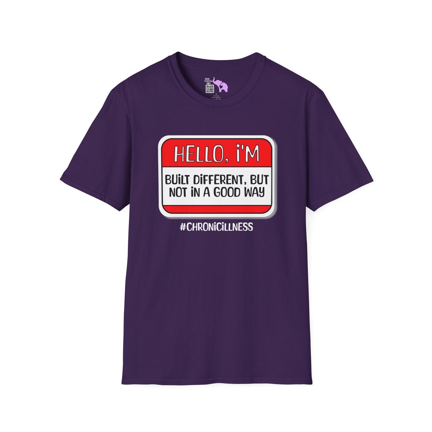 Hello, I'm Built Different But Not In A Good Way Adult T-shirt