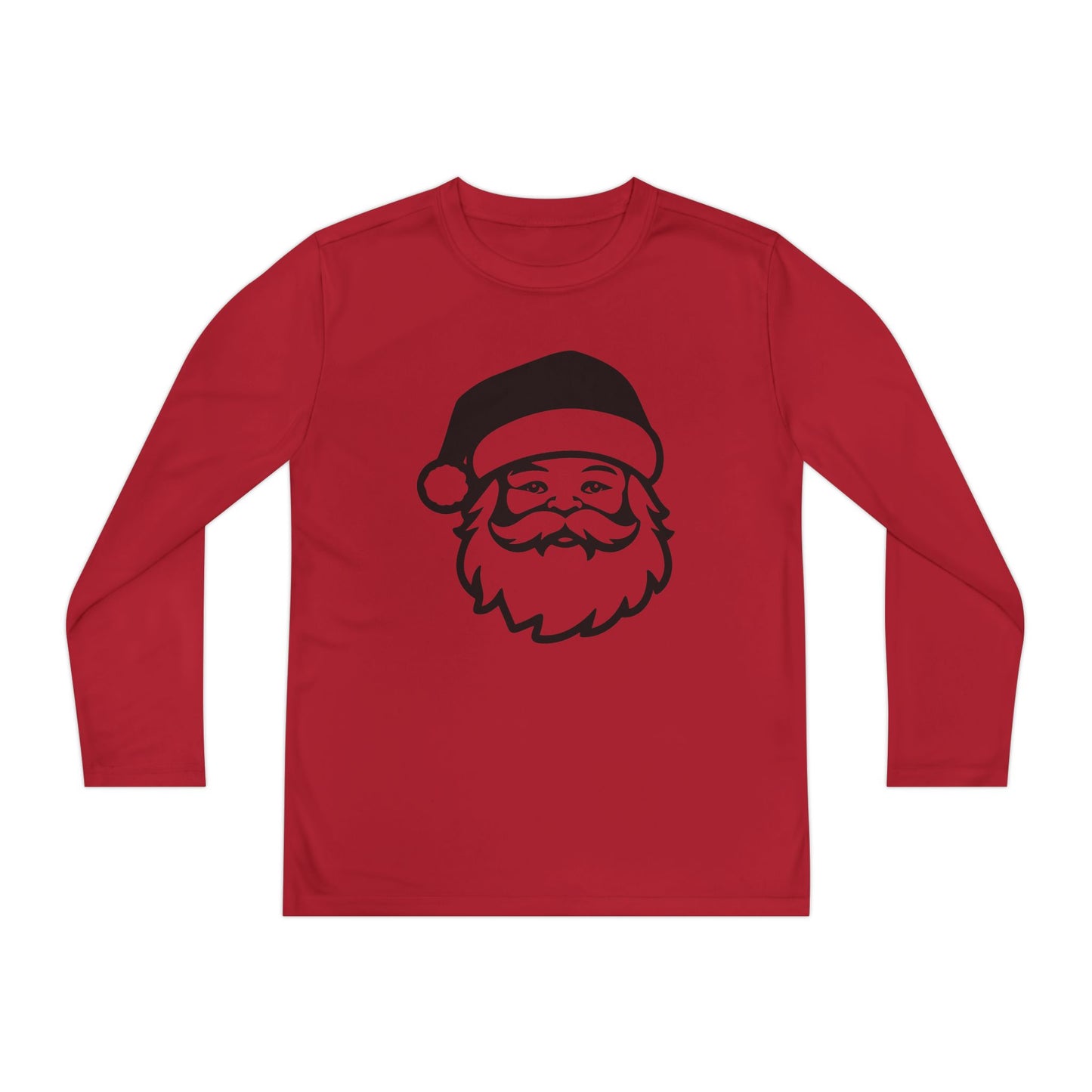 Santa Face Youth Long Sleeve Tee
