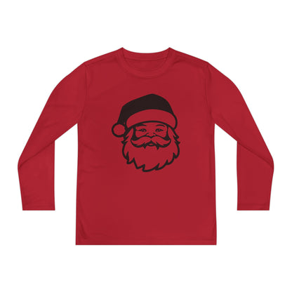 Santa Face Youth Long Sleeve Tee