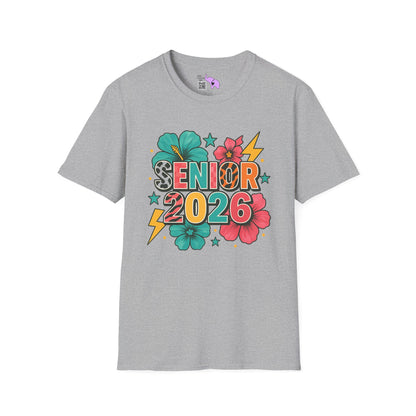 Senior 2026 Flower Power Adult T-shirt