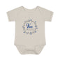 Blue Milestone Wreath Onesie-Five Months