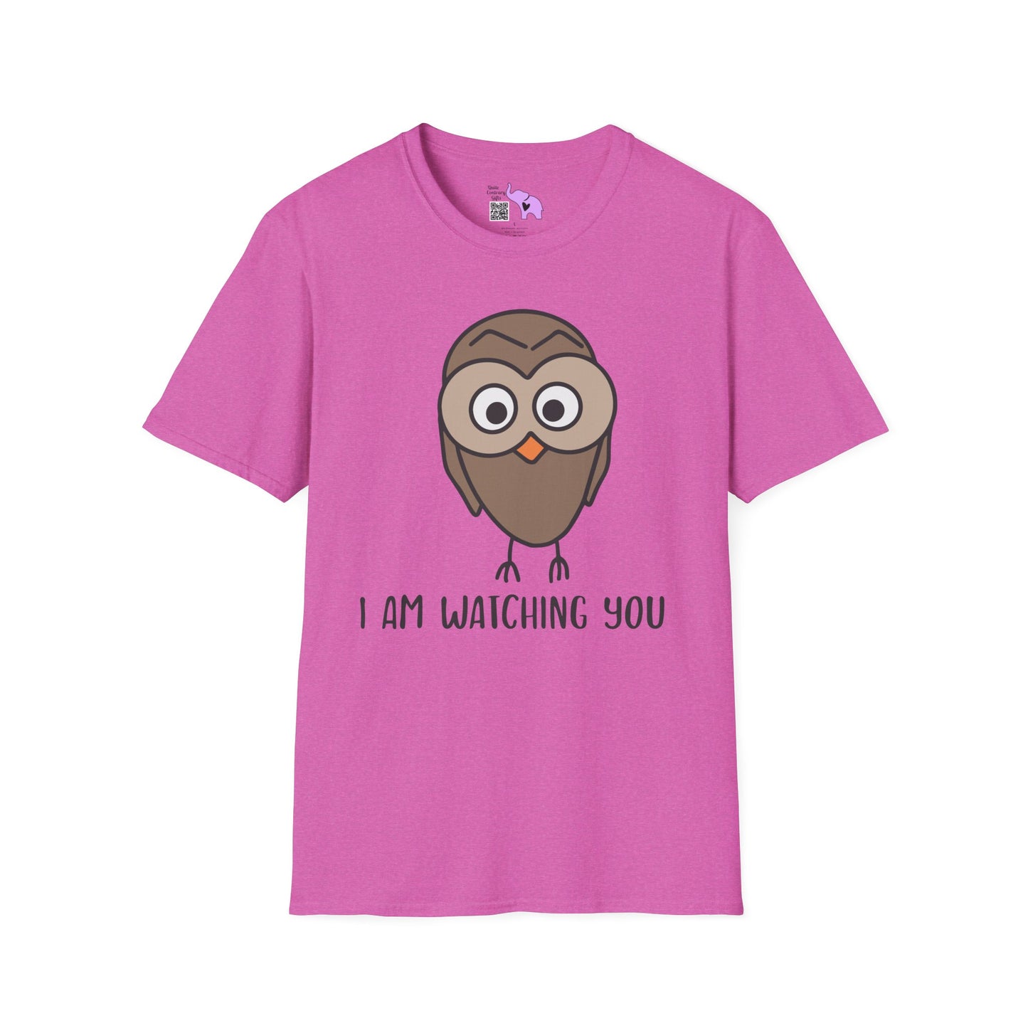 I Am Watching You (Owl) Adult T-shirt