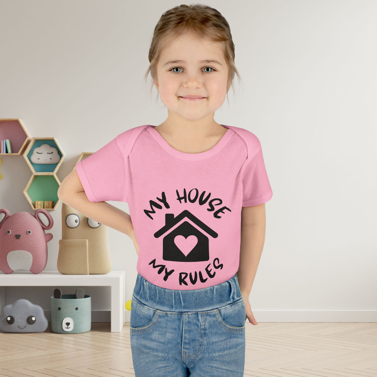 My House My Rules Infant Baby Rib Bodysuit