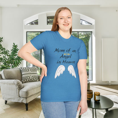 Mom of an Angel in Heaven Adult T-shirt