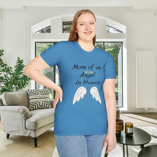 Mom of an Angel in Heaven Adult T-shirt