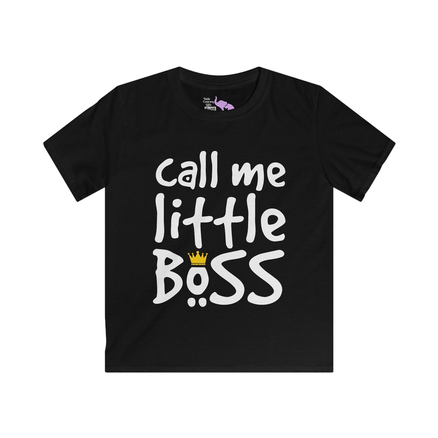 Call Me Little Boss Kids Softstyle Tee