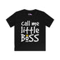 Call Me Little Boss Kids Softstyle Tee
