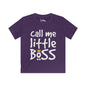 Call Me Little Boss Kids Softstyle Tee