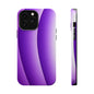 Purple Gradient Stripes MagSafe® Compatible Tough Case for iPhone