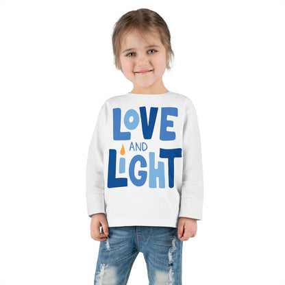 Hanukkah Love & Light 2 Toddler Long Sleeve Tee