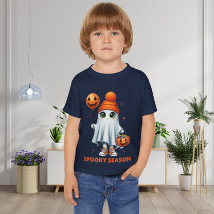 Spooky Season Ghost Trick-or-Treater Heavy Cotton™ Toddler T-shirt