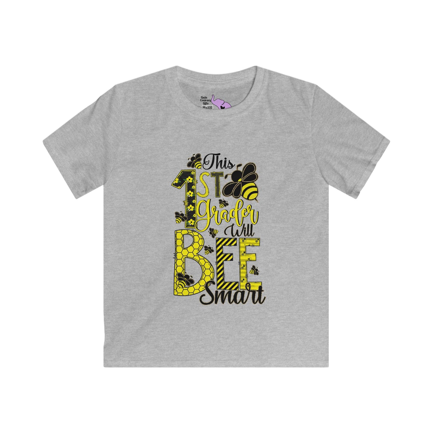 This 1st Grader Will Bee Smart Youth Softstyle Tee