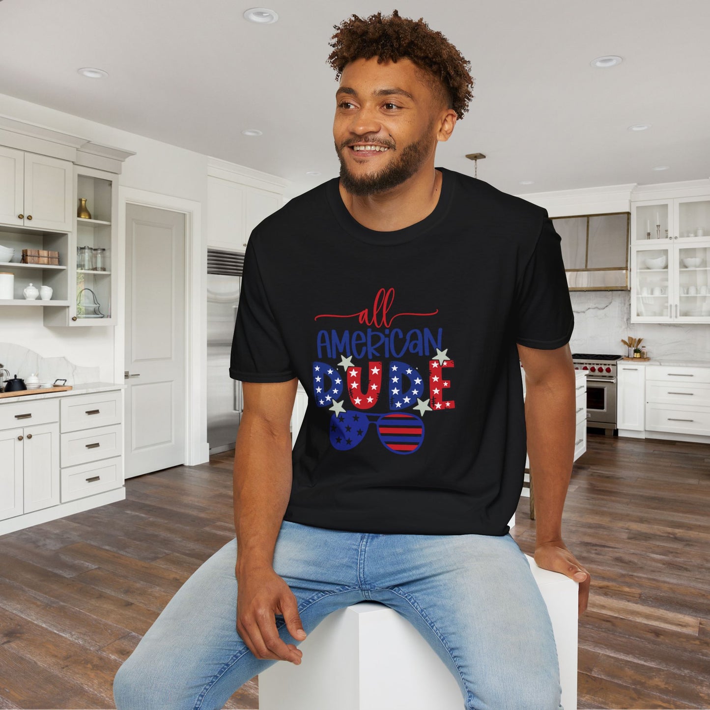 All-American Dude Adult T-shirt