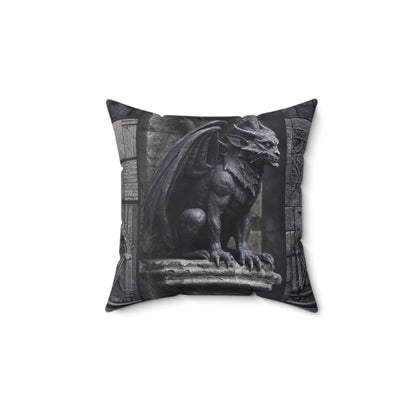 Gargoyle Vigil Throw Pillow