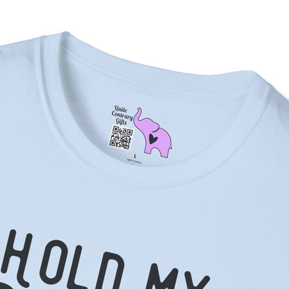 Hold My Drink I Gotta Pet This Dog Adult T-shirt