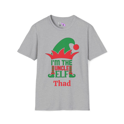I'm The Uncle Elf Personalized Adult T-shirt