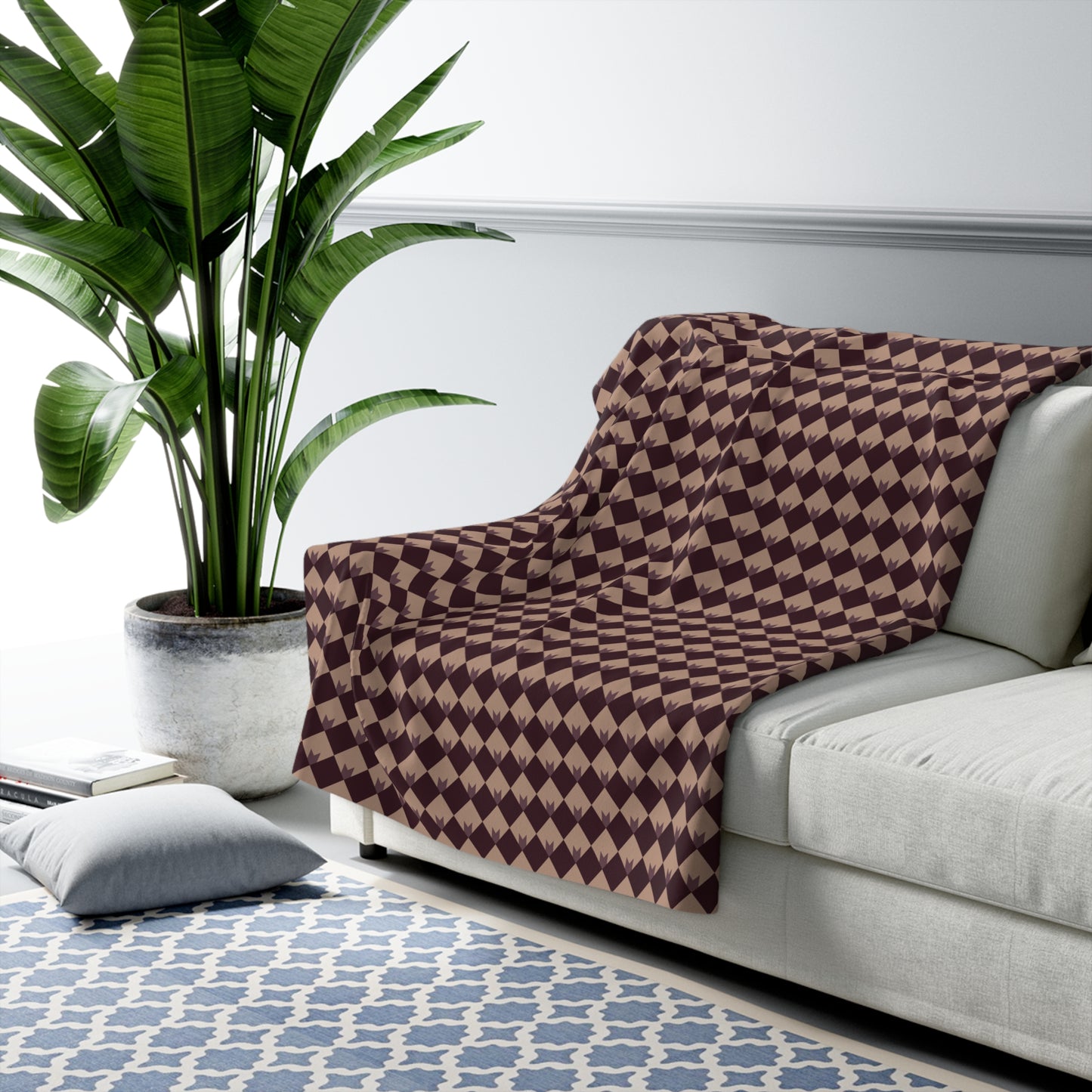 Diamond Bloom-Crimson & Plum Basic Bedding Set