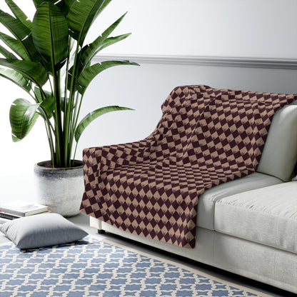 Diamond Bloom-Crimson & Plum Basic Bedding Set