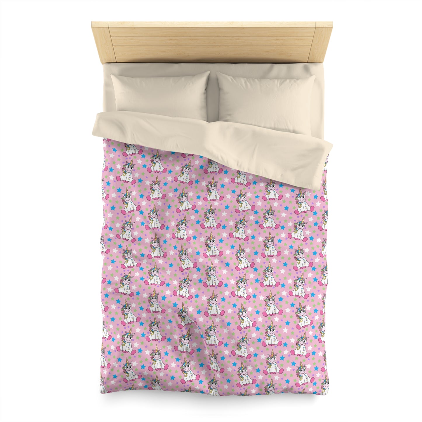Twinkle Toes Unicorns Microfiber Duvet Cover