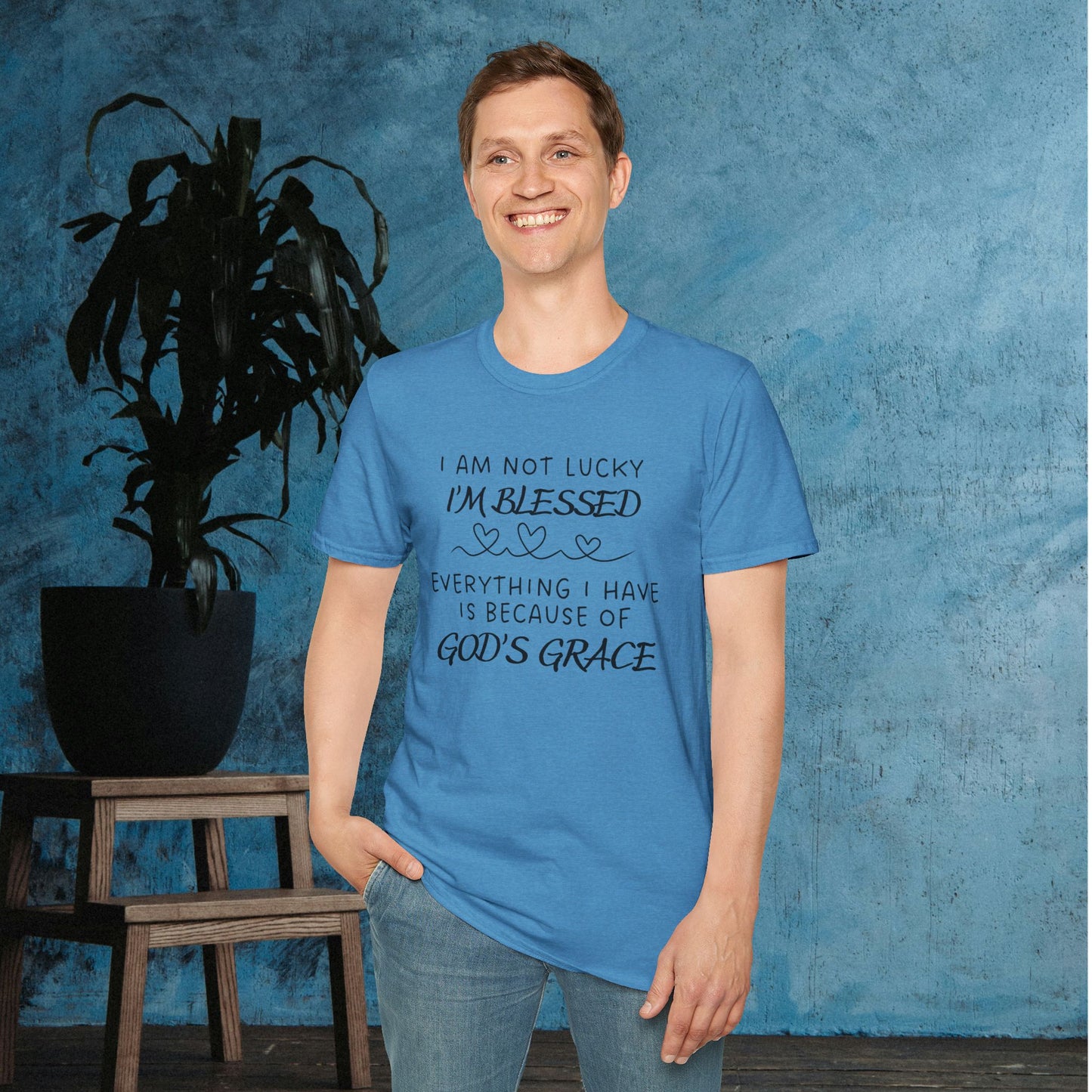 I'm Not Lucky I'm Blessed Adult T-shirt