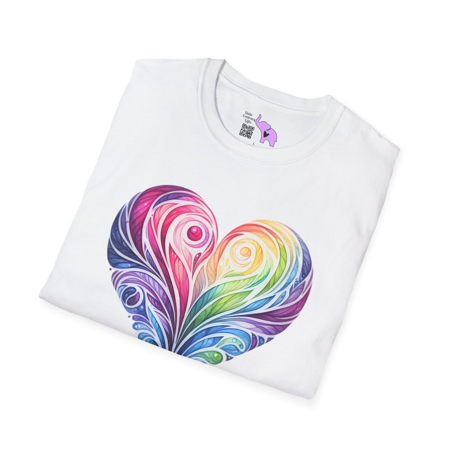 Colorwave Heart Adult T-shirt