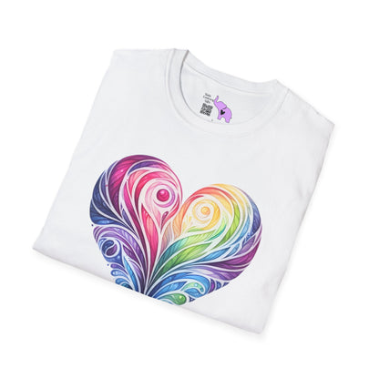 Colorwave Heart Adult T-shirt