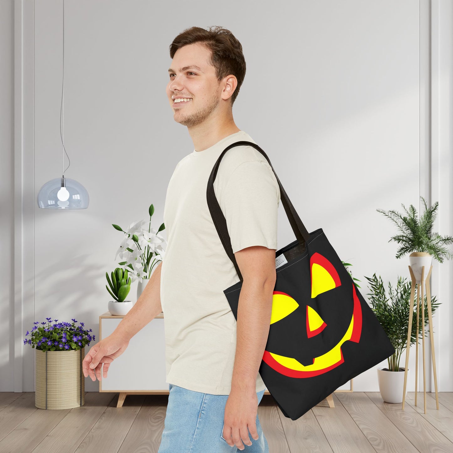 Jack O' Lantern Canvas Tote Bag