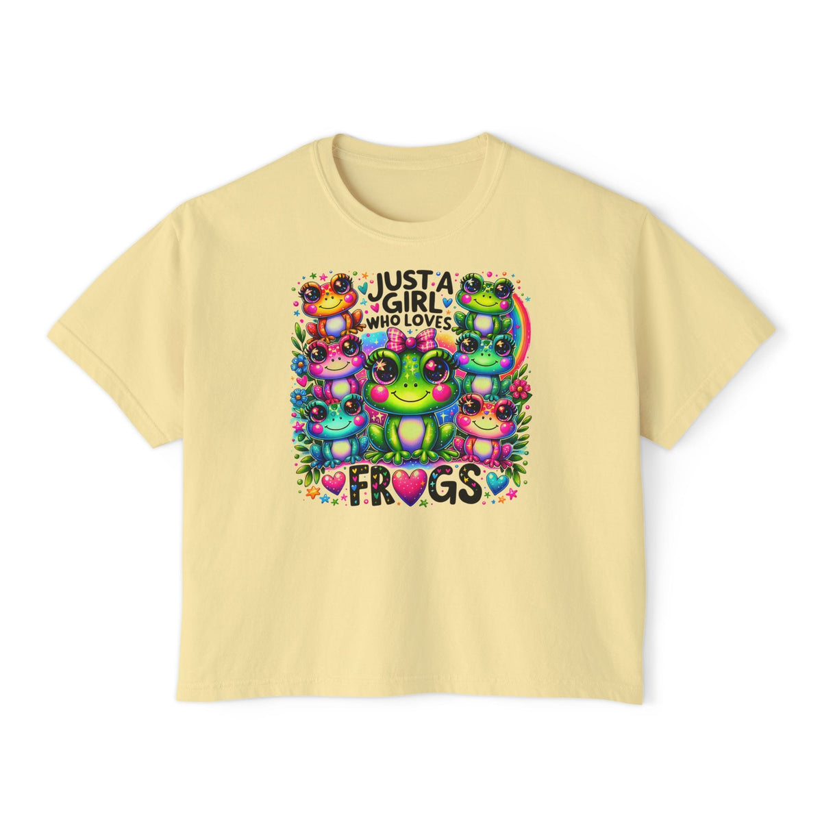 Just A Girl Who Loves Frogs Women's Boxy Tee