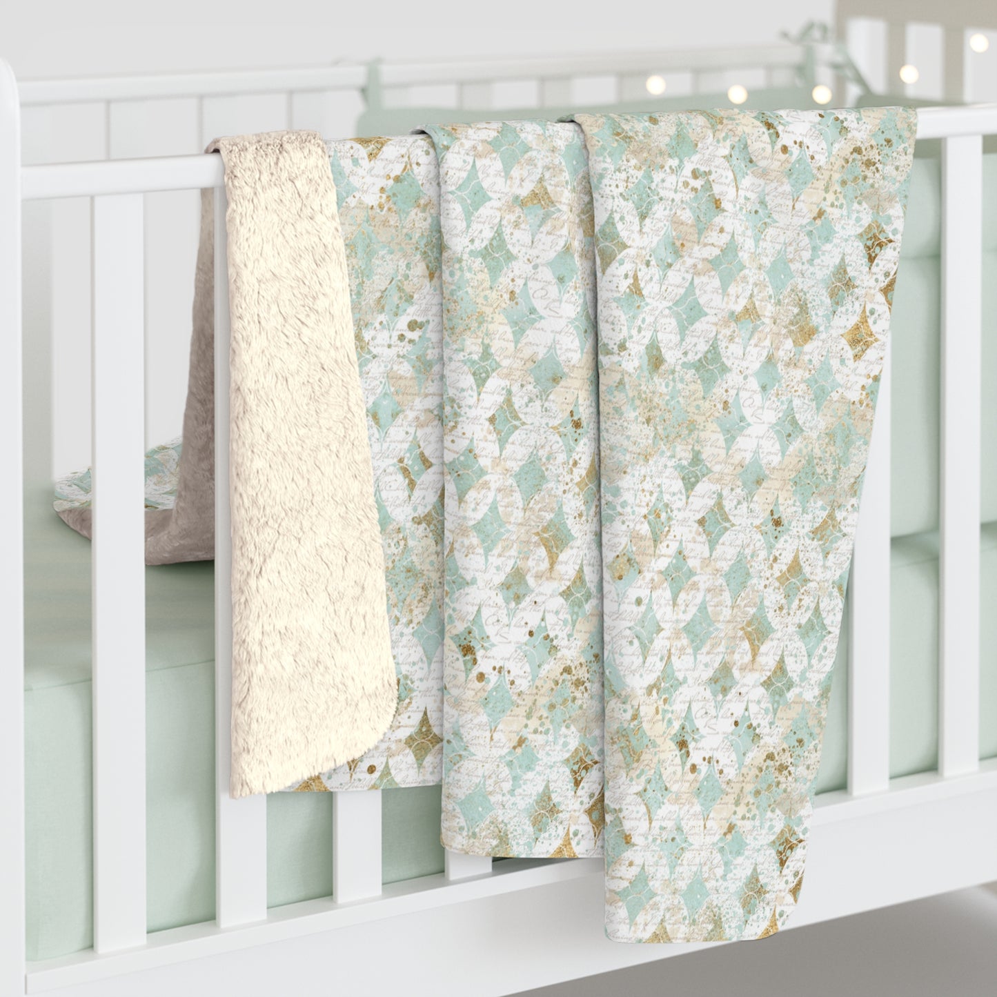 Faded Correspondence Fleece Blanket