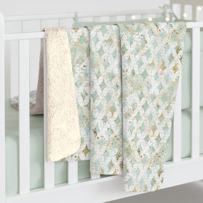 Faded Correspondence Fleece Blanket