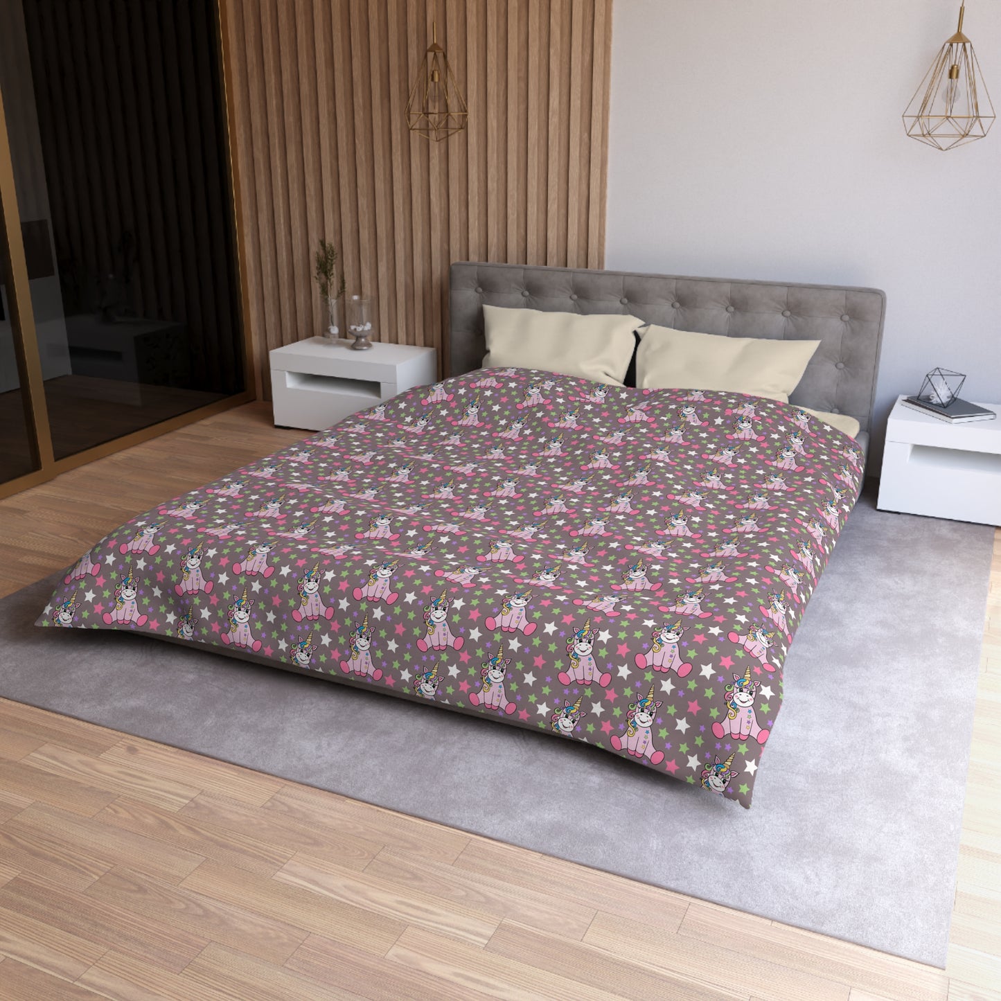Stardust Unicorn Dreams Microfiber Duvet Cover