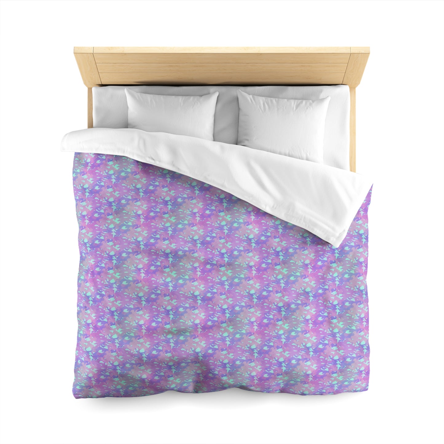 Lavender Mist Camo Duvet Bedding Set