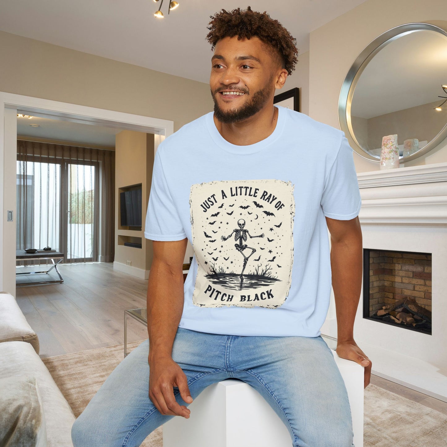 Just A Little Ray of Pitch Black Adult T-shirt