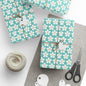 Tealberry Blooms Wrapping Paper