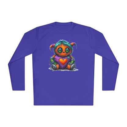 Patchwork Pumpkin Heart Adult Long Sleeve Tee