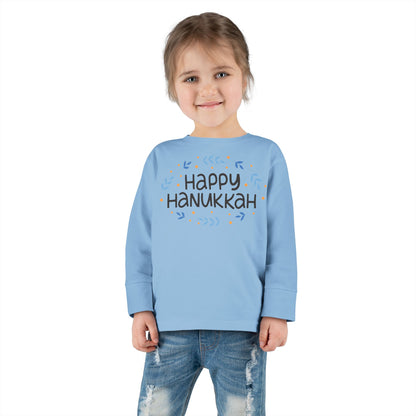 Happy Hanukkah 4 Toddler Long Sleeve Tee