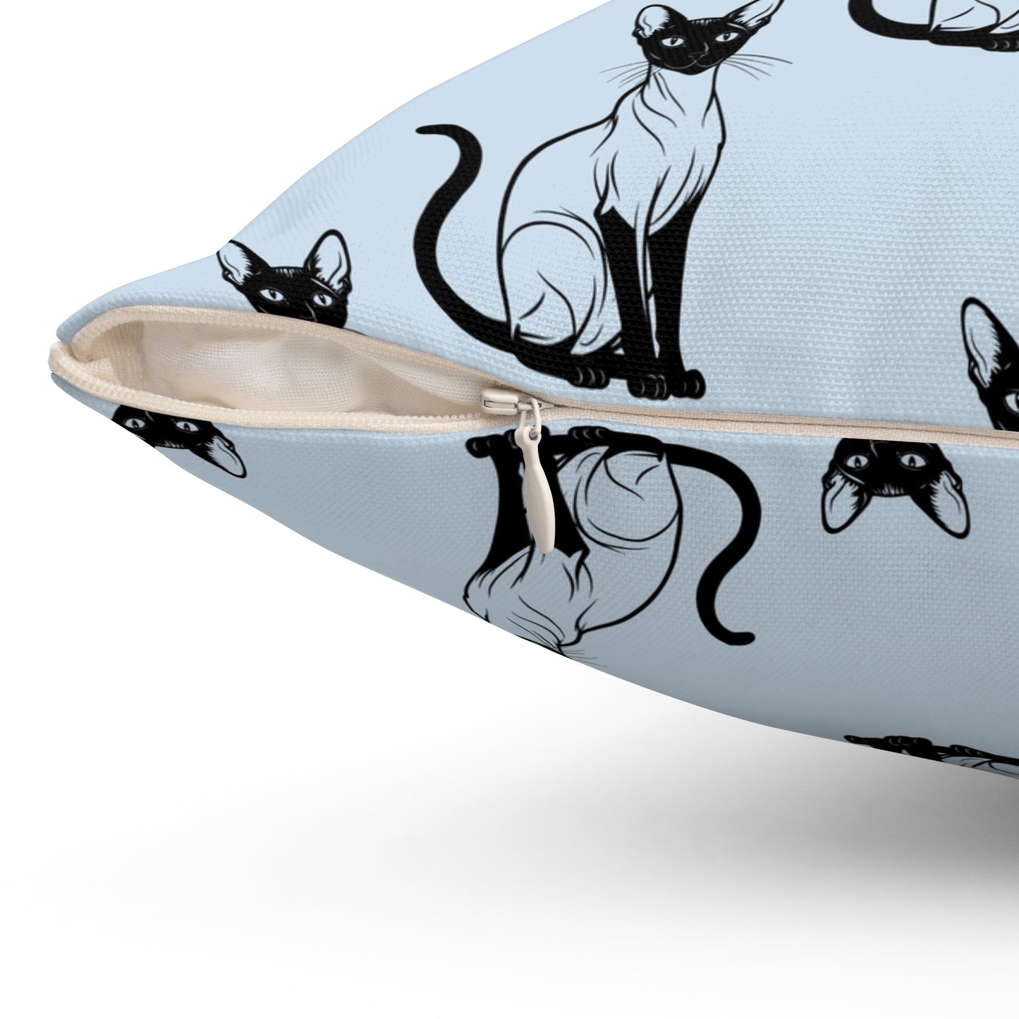 Siamese Charm – Ocean Breeze Throw Pillow