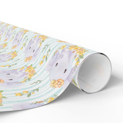 Elephant in Bloom Wrapping Paper