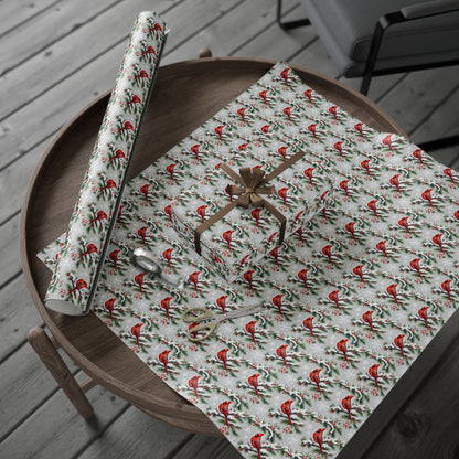Cardinals of Christmas Morning Wrapping Paper
