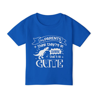 My Parents Think They're In Charge That's So Cute Heavy Cotton™ Toddler T-shirt