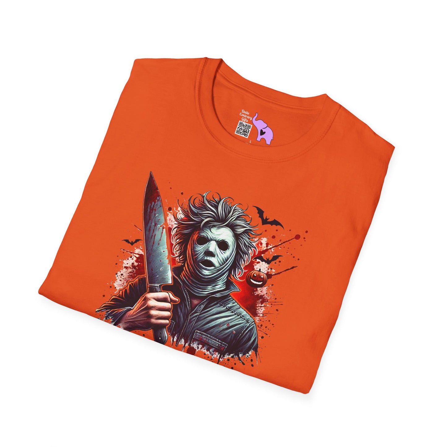 Creepy Halloween Slasher Adult T-shirt
