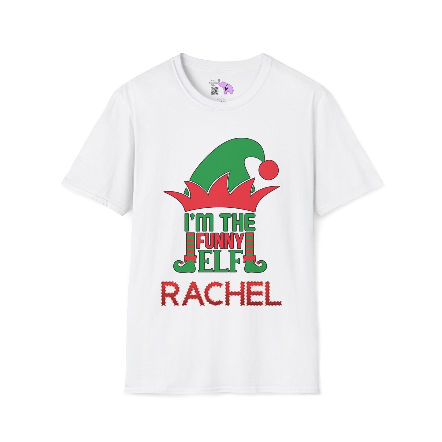 I'm The Funny Elf Adult T-shirt (Custom Name Available!)