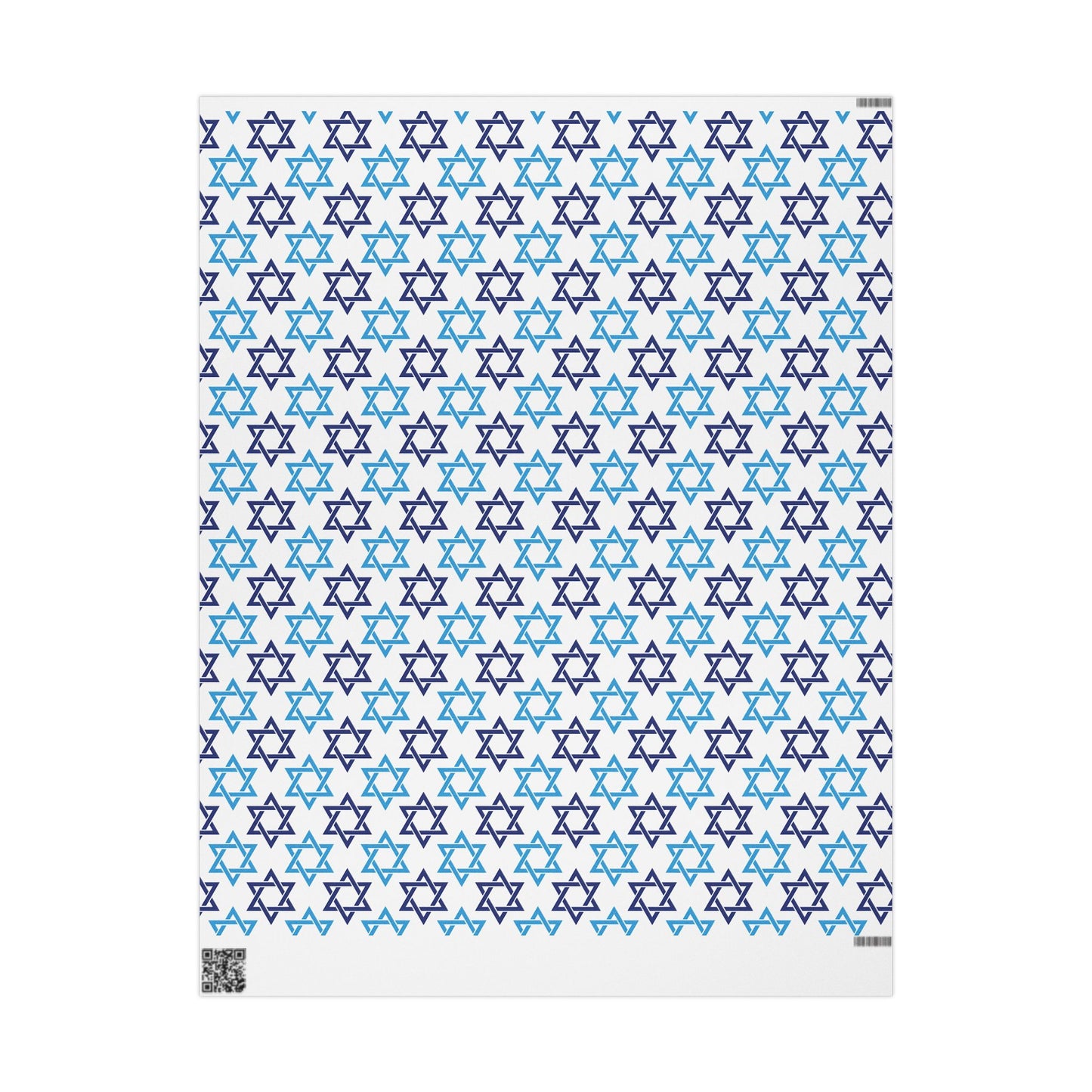 Star of David 2 Hanukkah Wrapping Paper