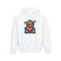 Patchwork Pumpkin Heart Youth Heavy Blend Hoodie