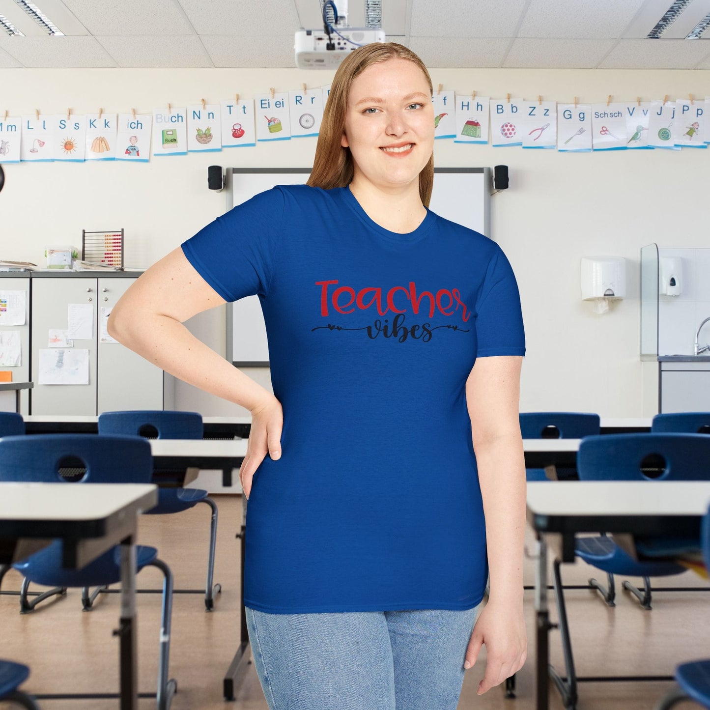Teacher Vibes Adult T-shirt