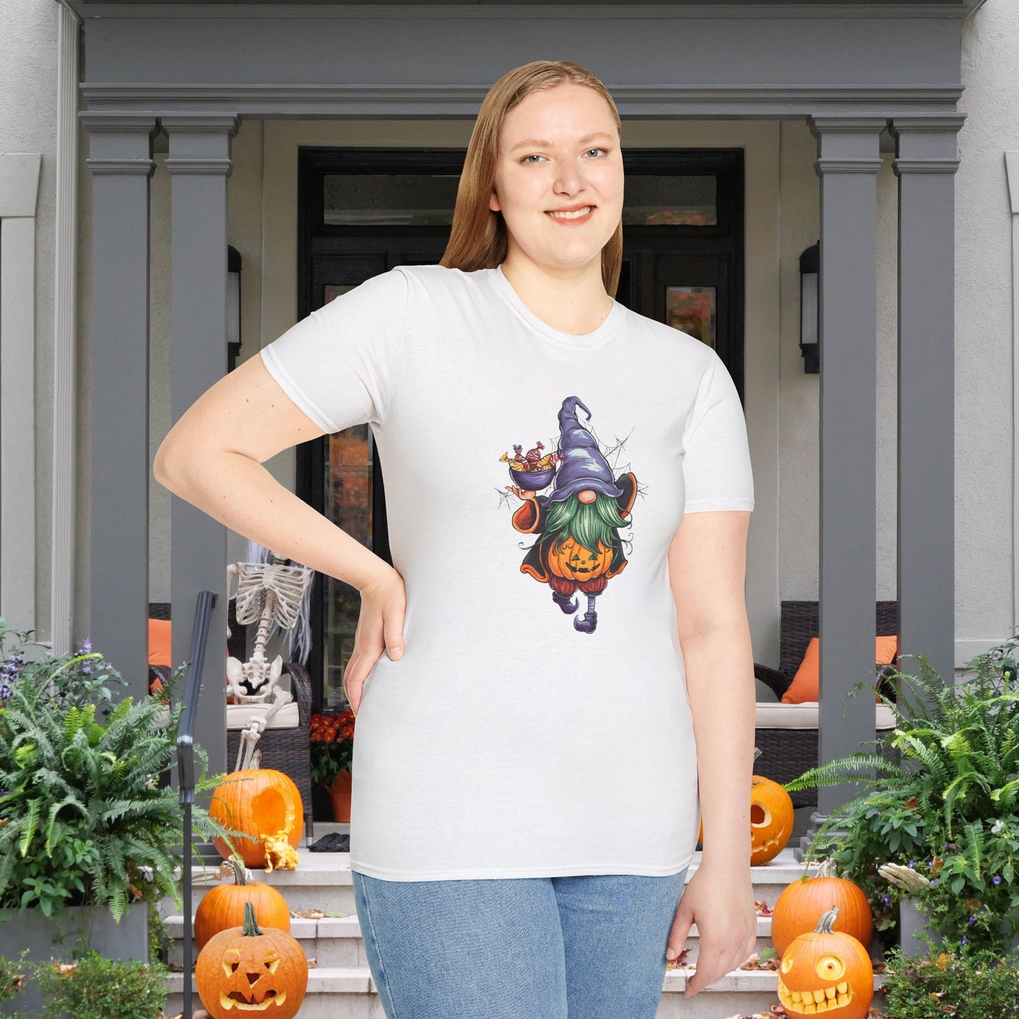Halloween Gnome Adult T-shirt