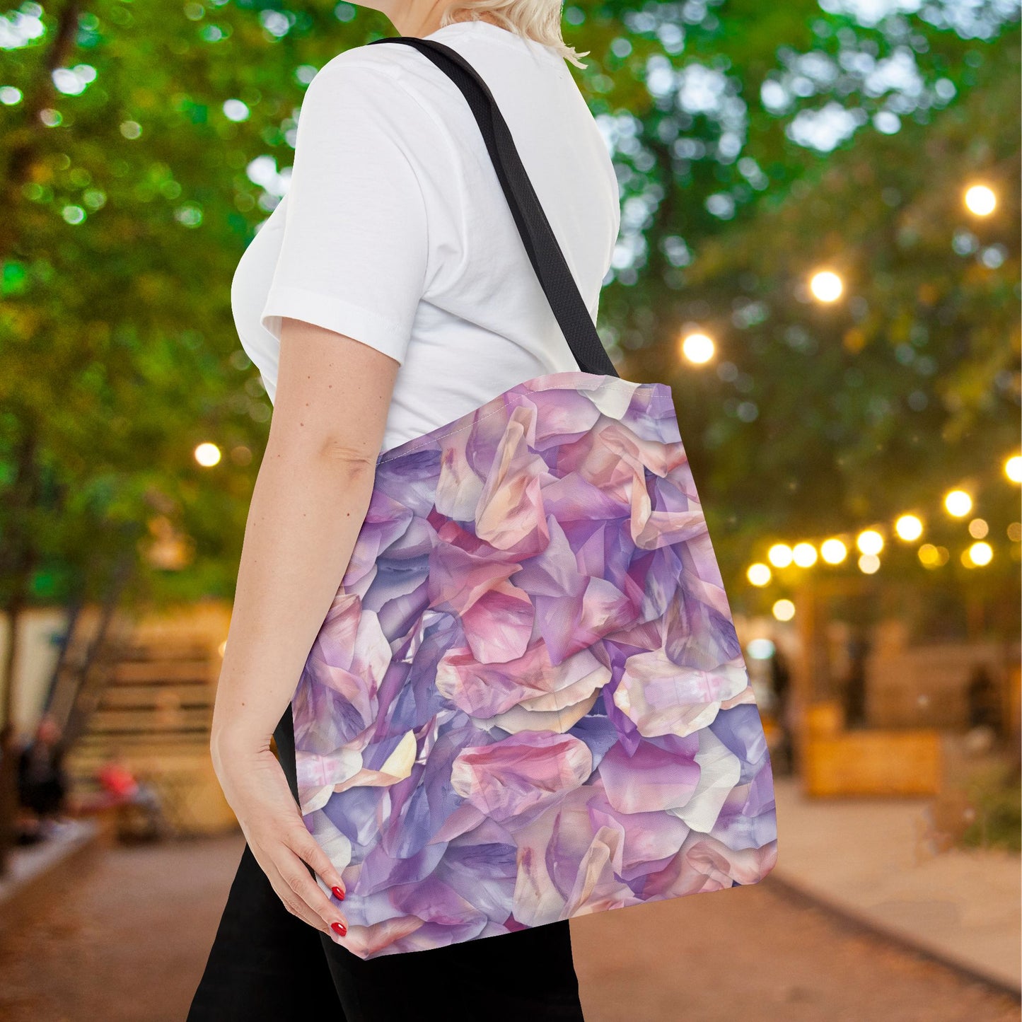 Ethereal Bloomscape Canvas Tote Bag
